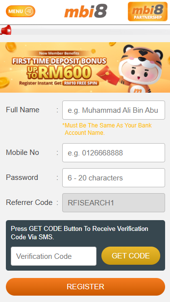 mbi8 login and register